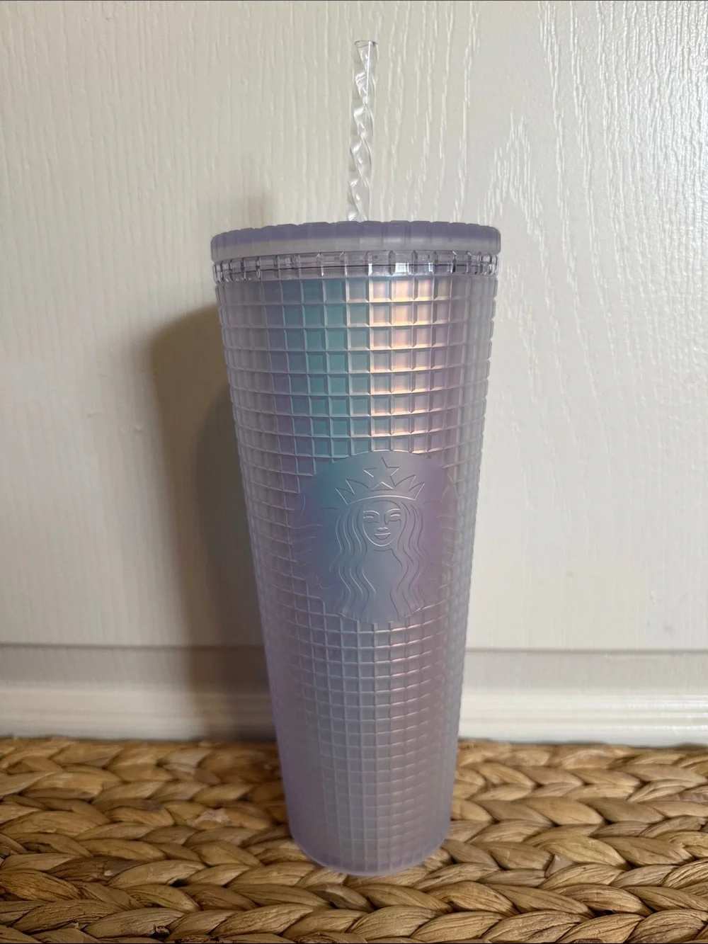 Starbucks Unicorn Iridescent Grid 24oz Tumbler 2022 Collectible